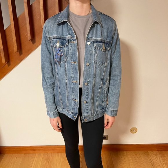 gap oversized jean jacket